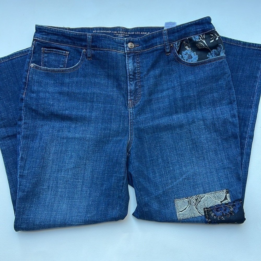 Chico's Girlfriend Patchwork Jeans - image 5
